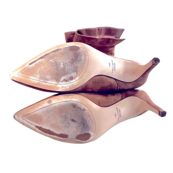 Cole Haan Vandam Over-the-Knee boots Color Golden Honey Suede, Size 7.5 - Picture 9 of 9